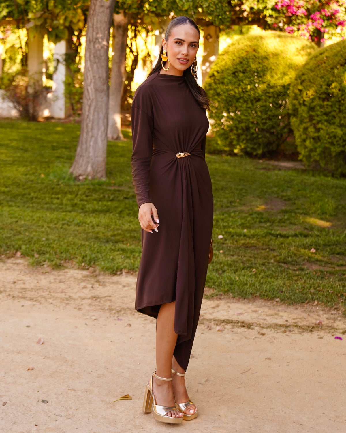 Vestido Estela Chocolate