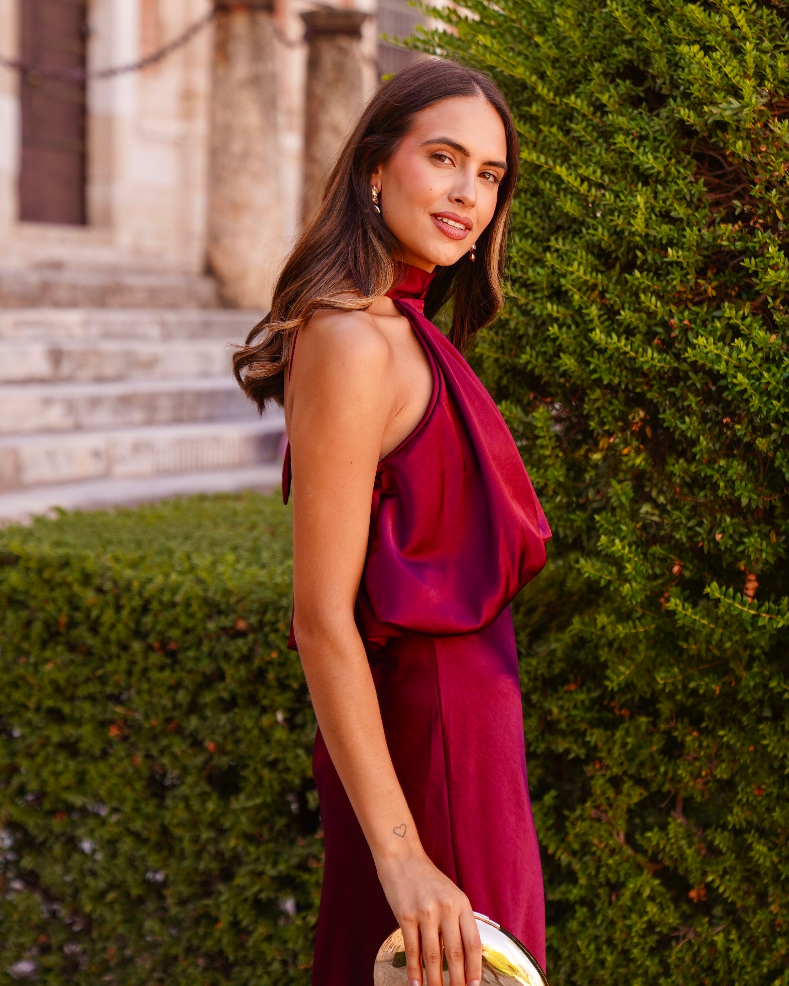 Vestido Priscilla Burdeos