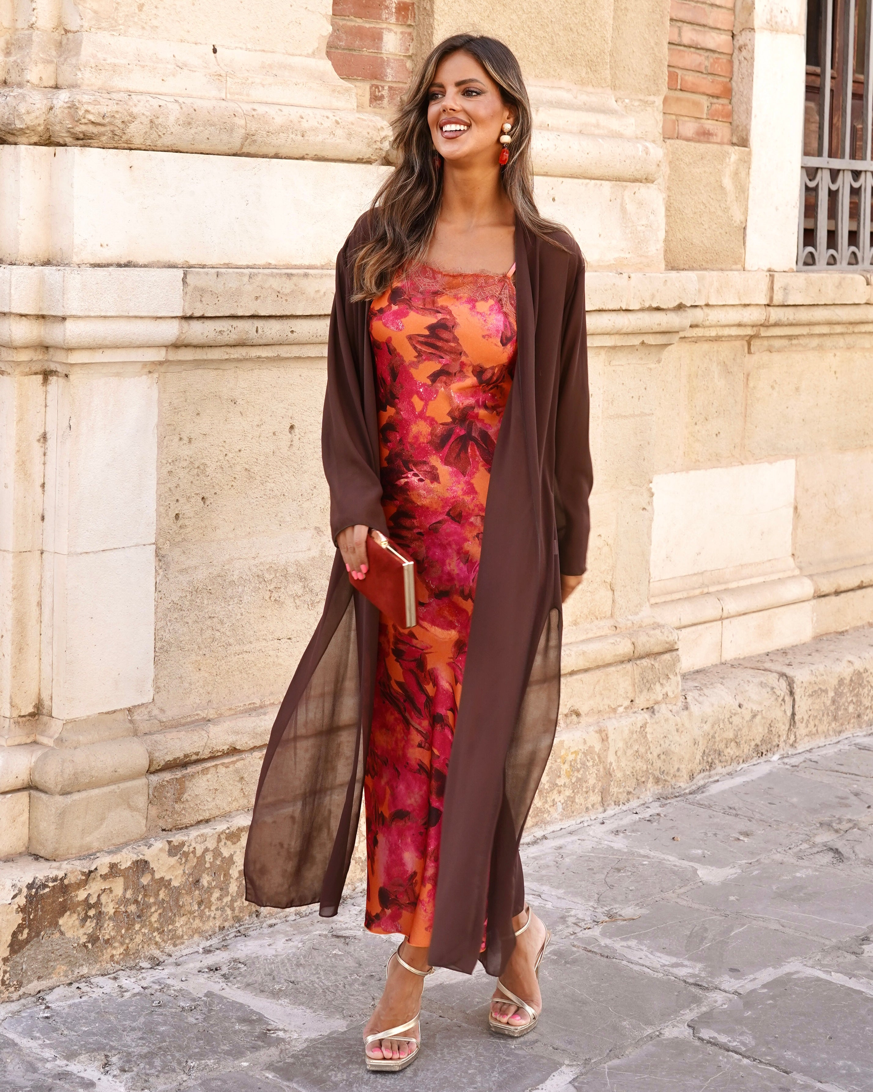 Chiffon frock coat