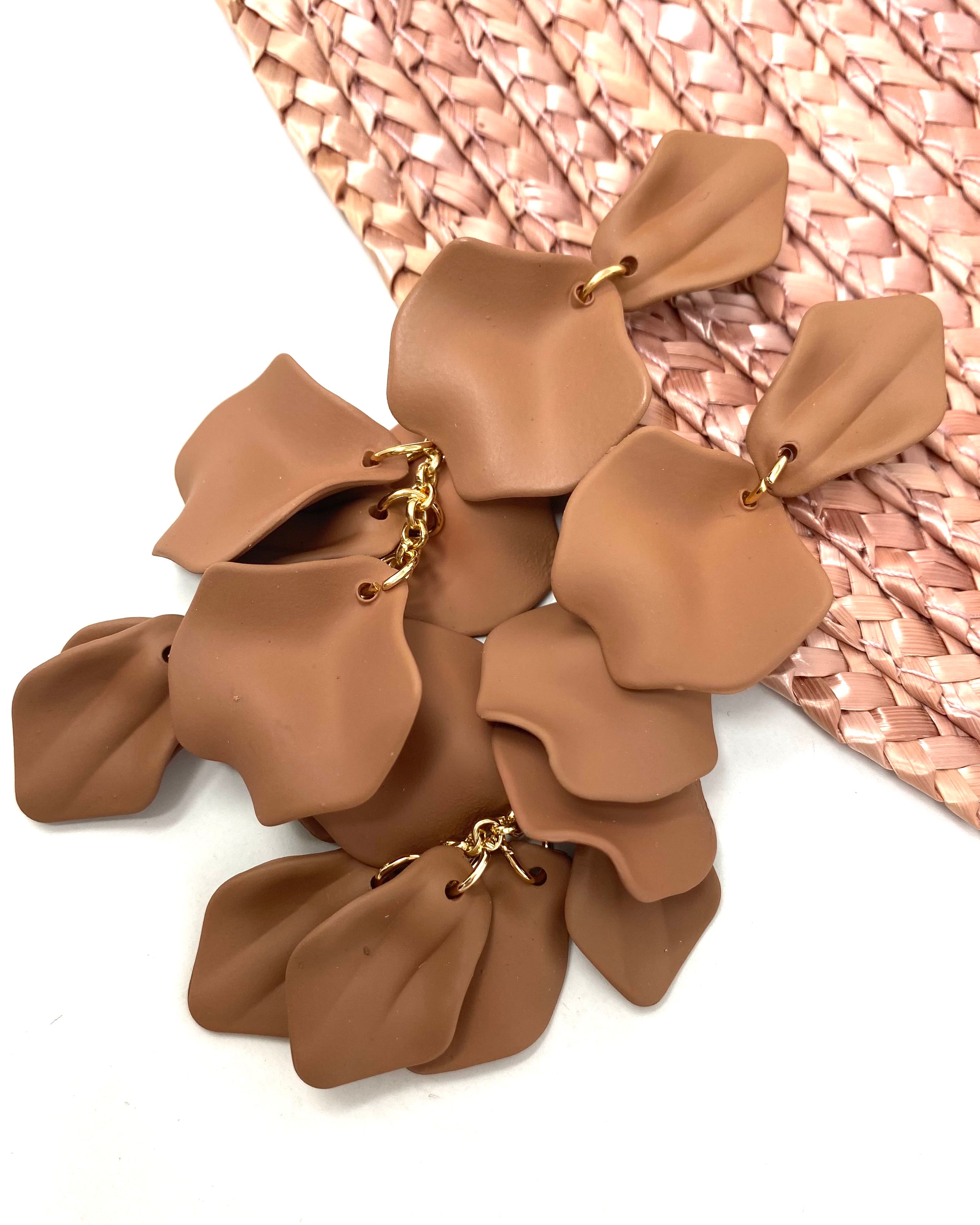 Pendientes Berta marrón
