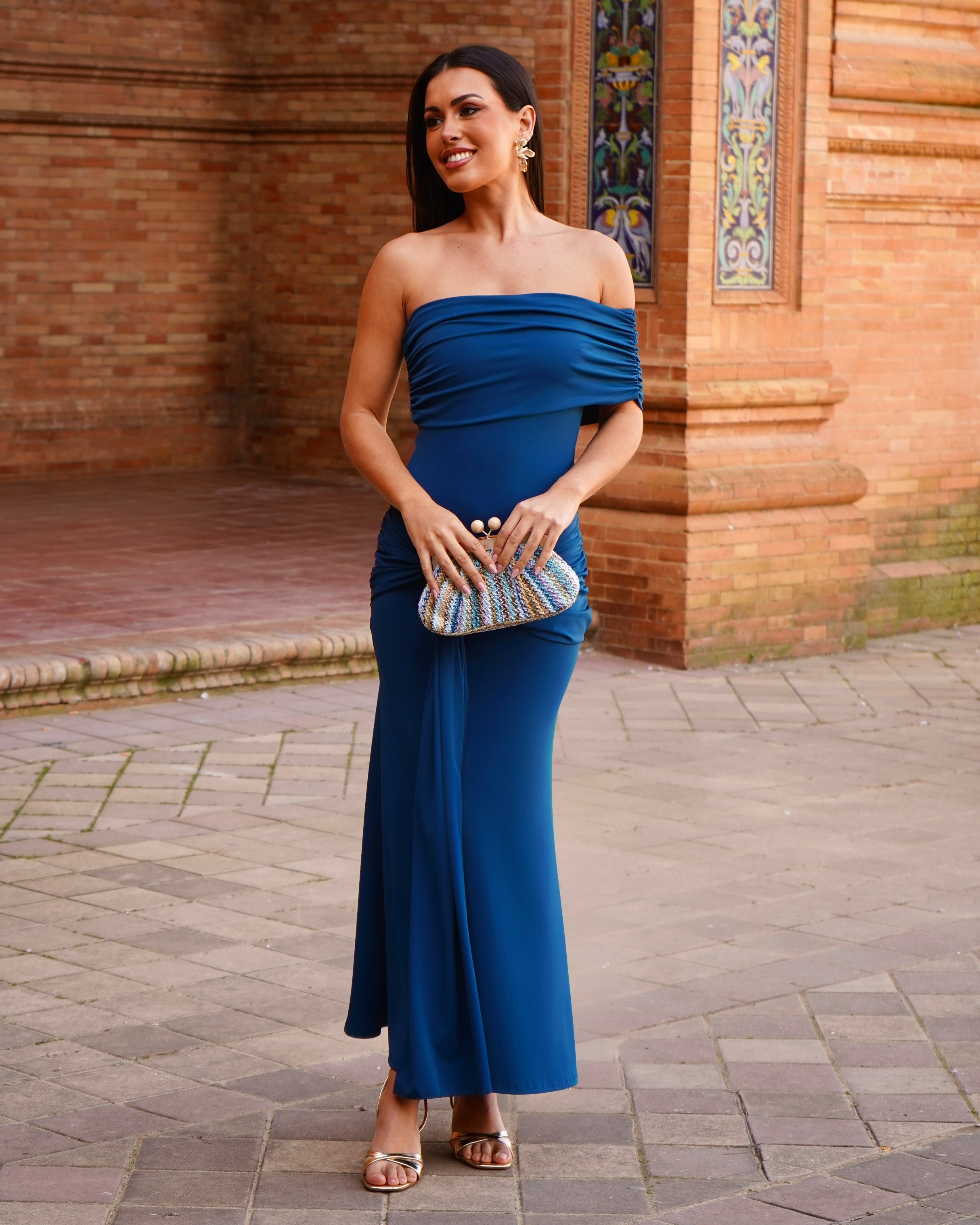 Vestido Olimpia Azulado