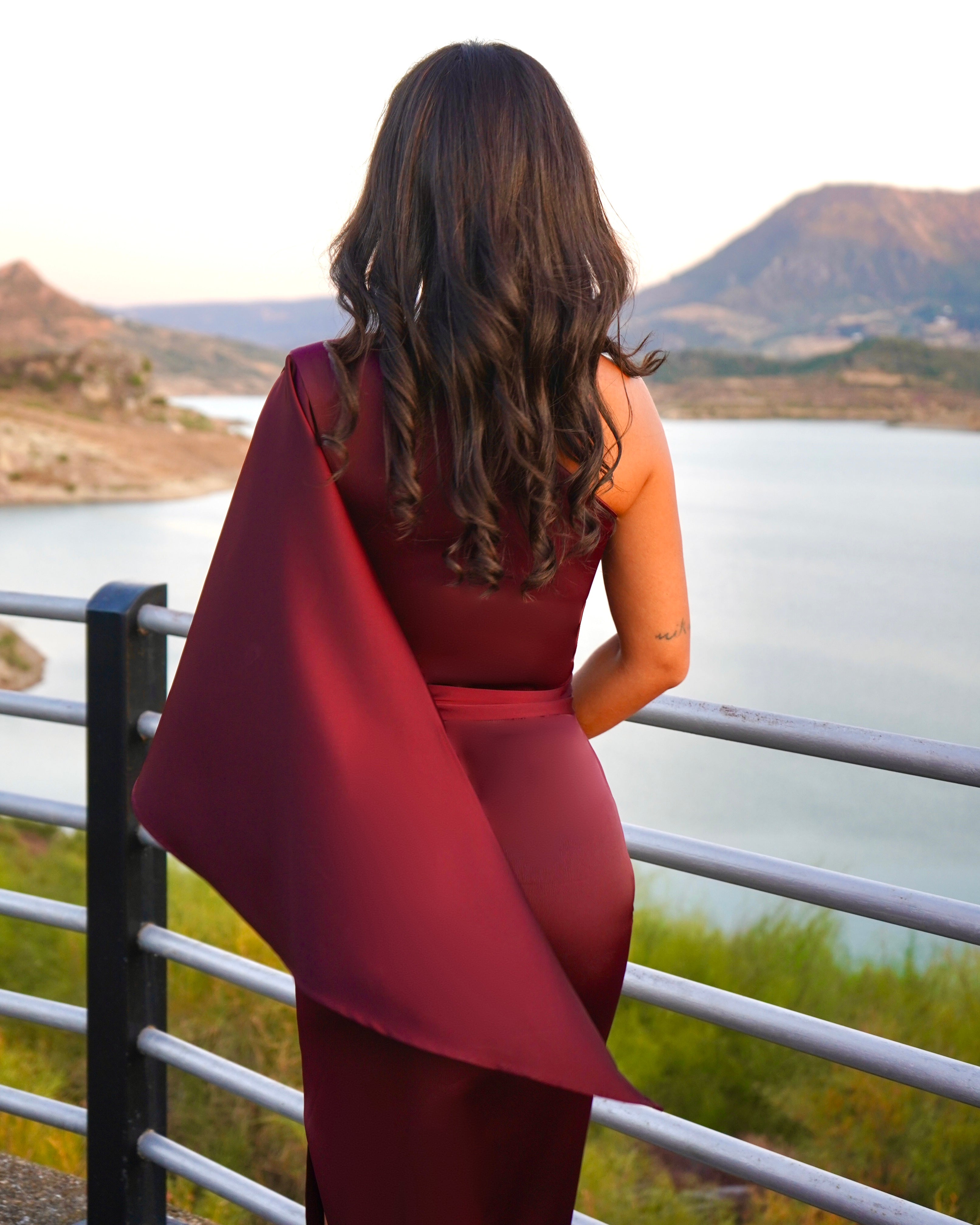 Vestido Verona Burdeos
