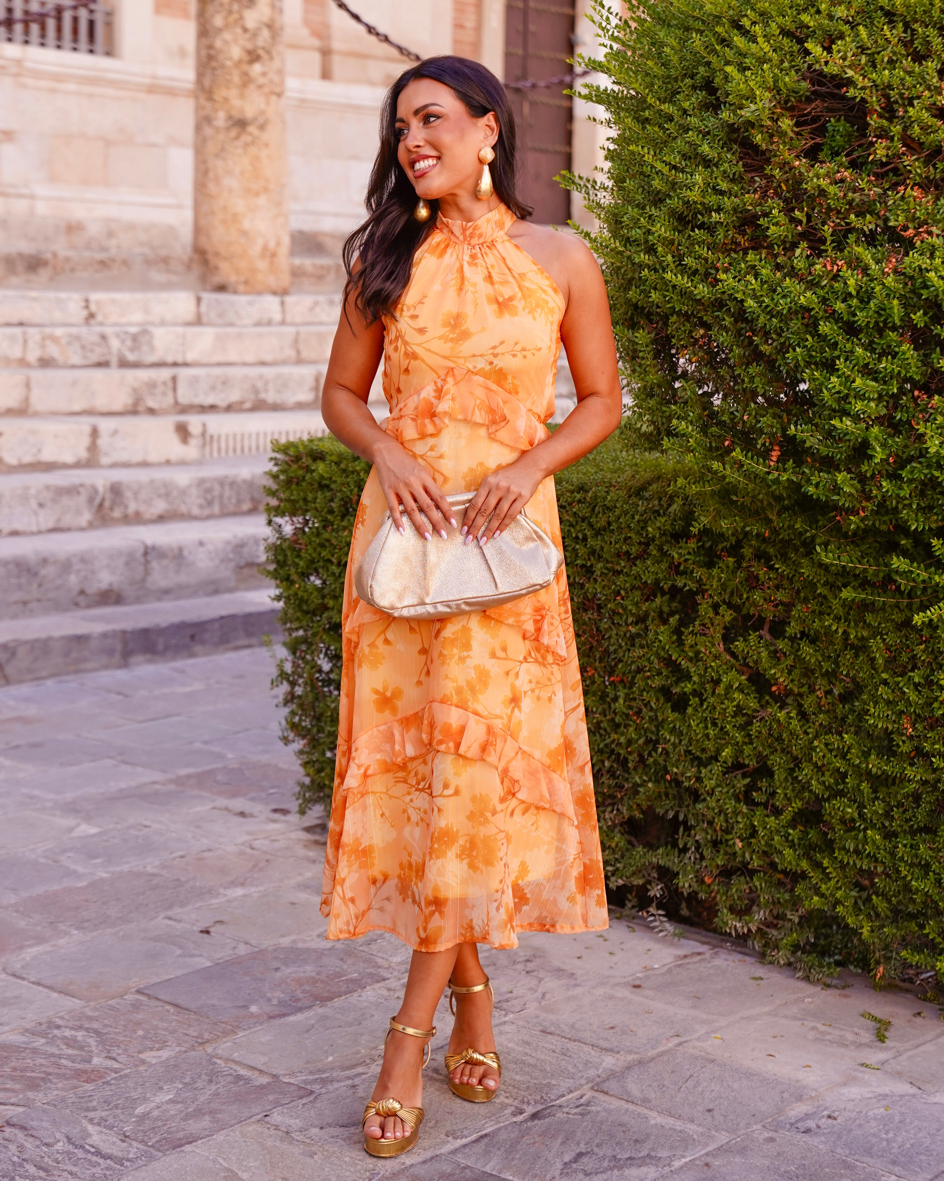 Vestido Olga Mostaza