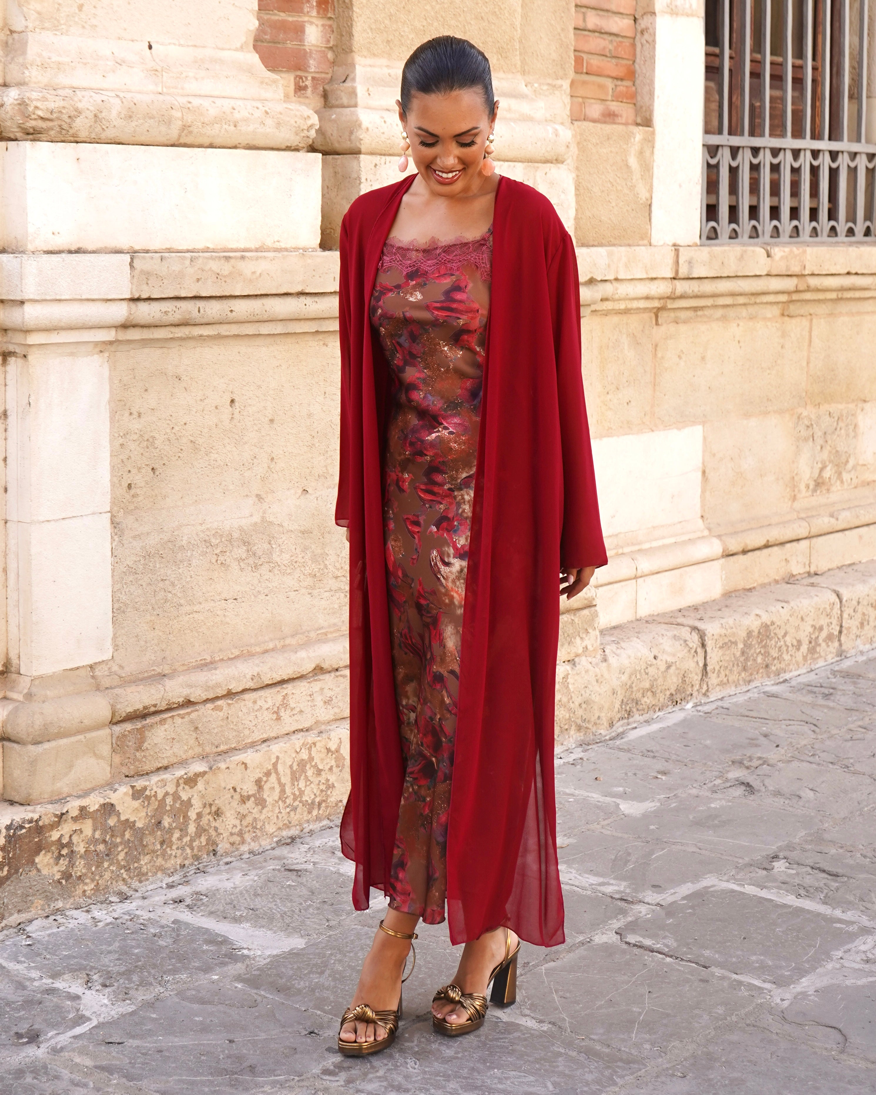 Chiffon frock coat