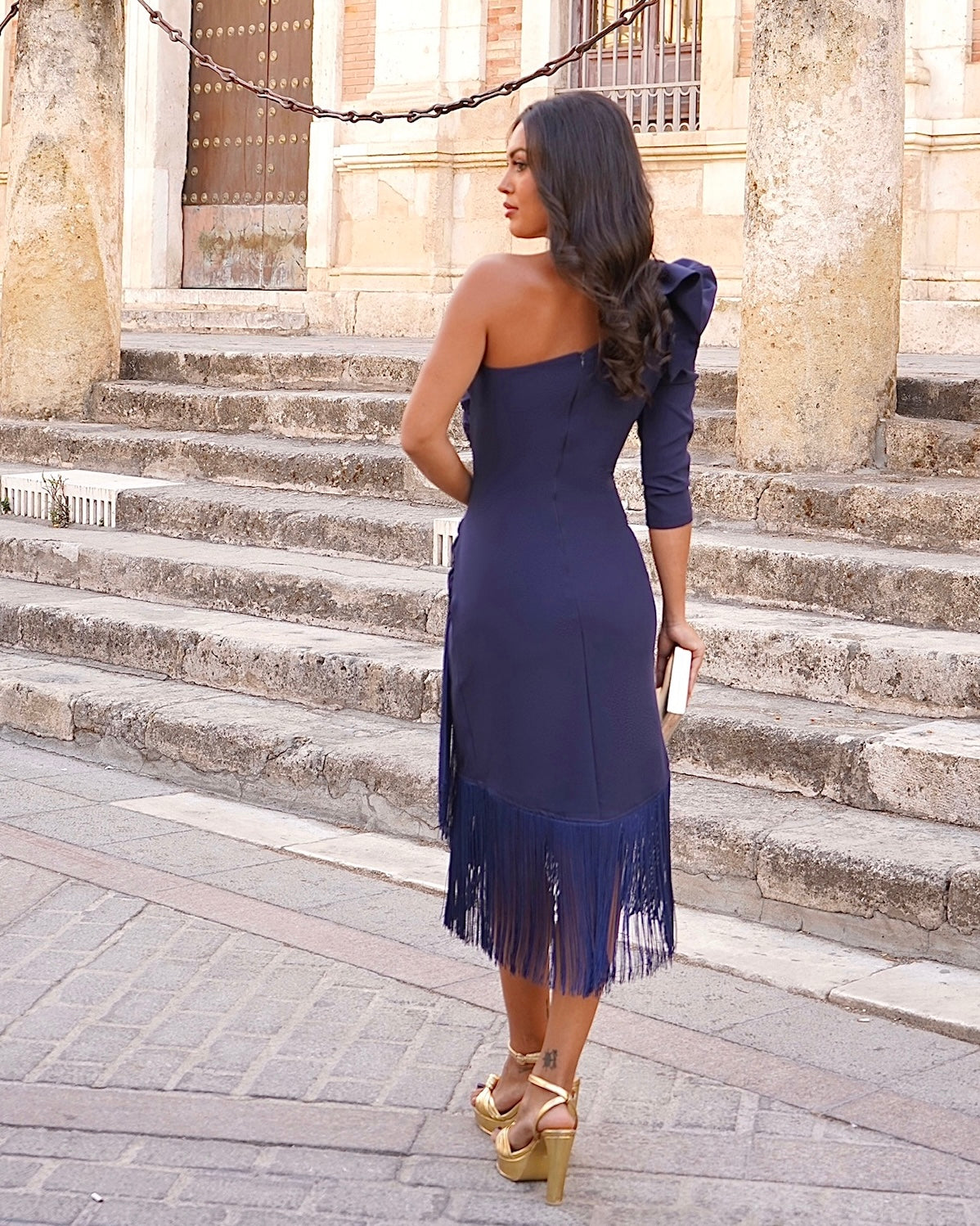 Vestido Casilda marino