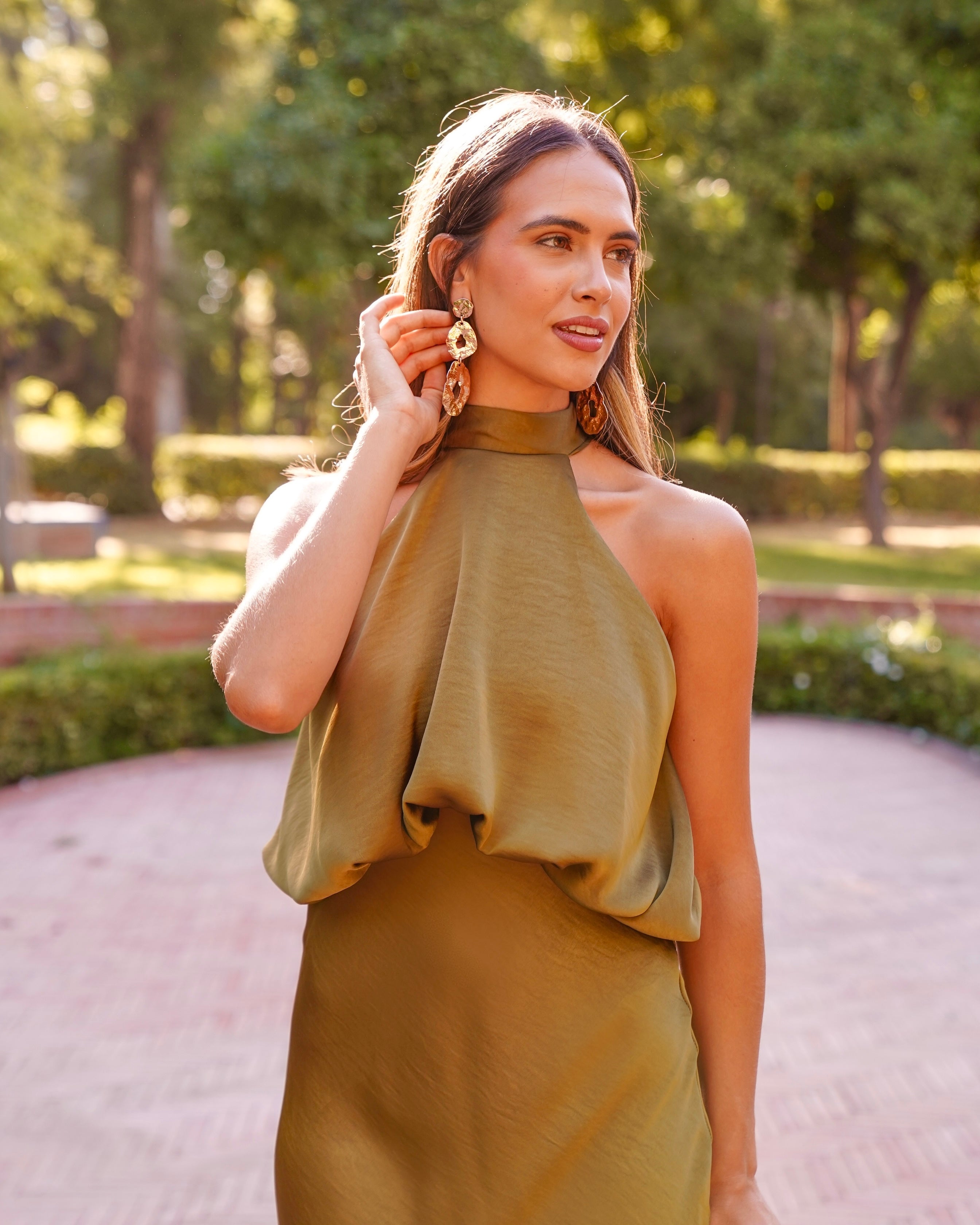 Vestido Priscilla Caqui