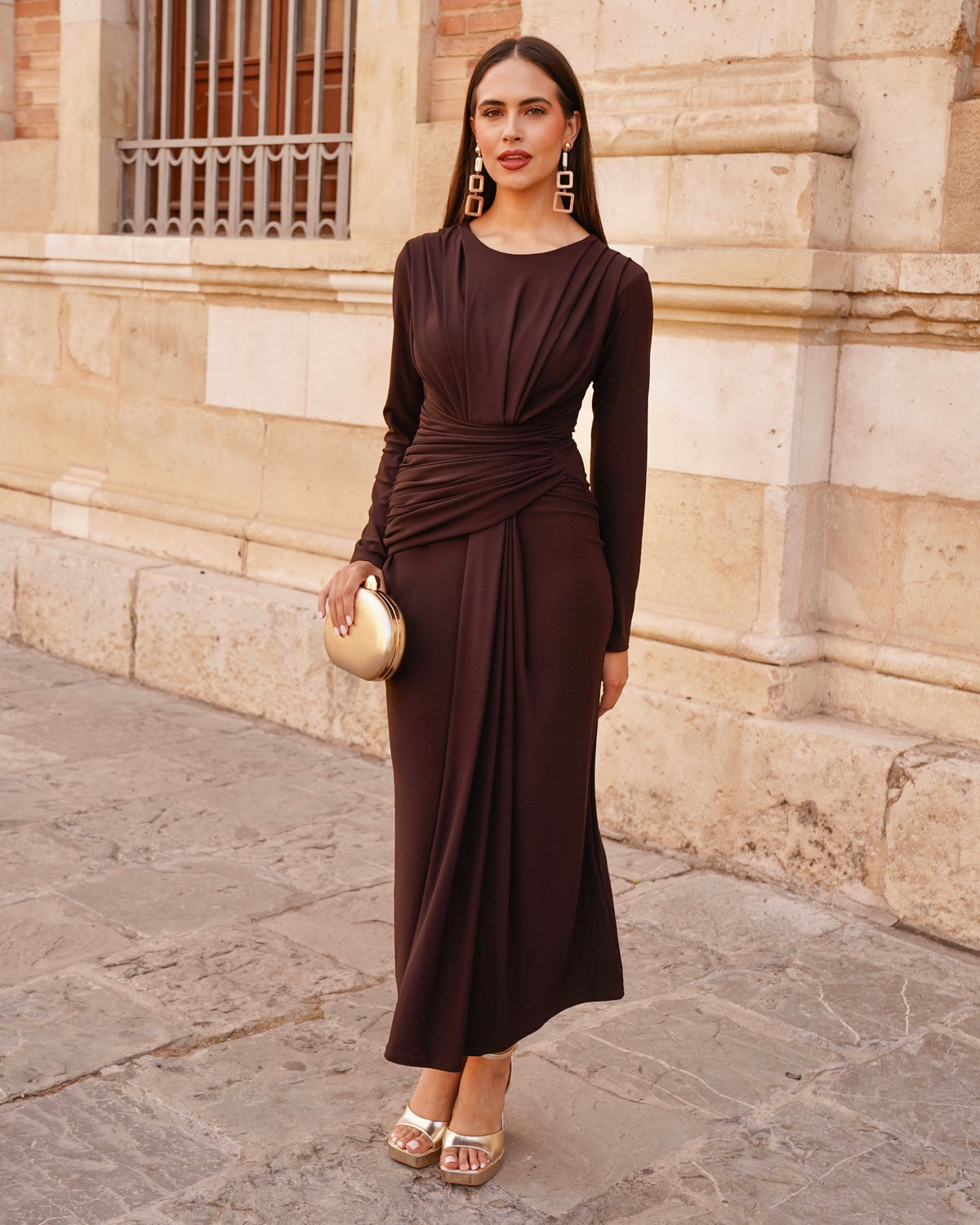 Vestido Celina Chocolate