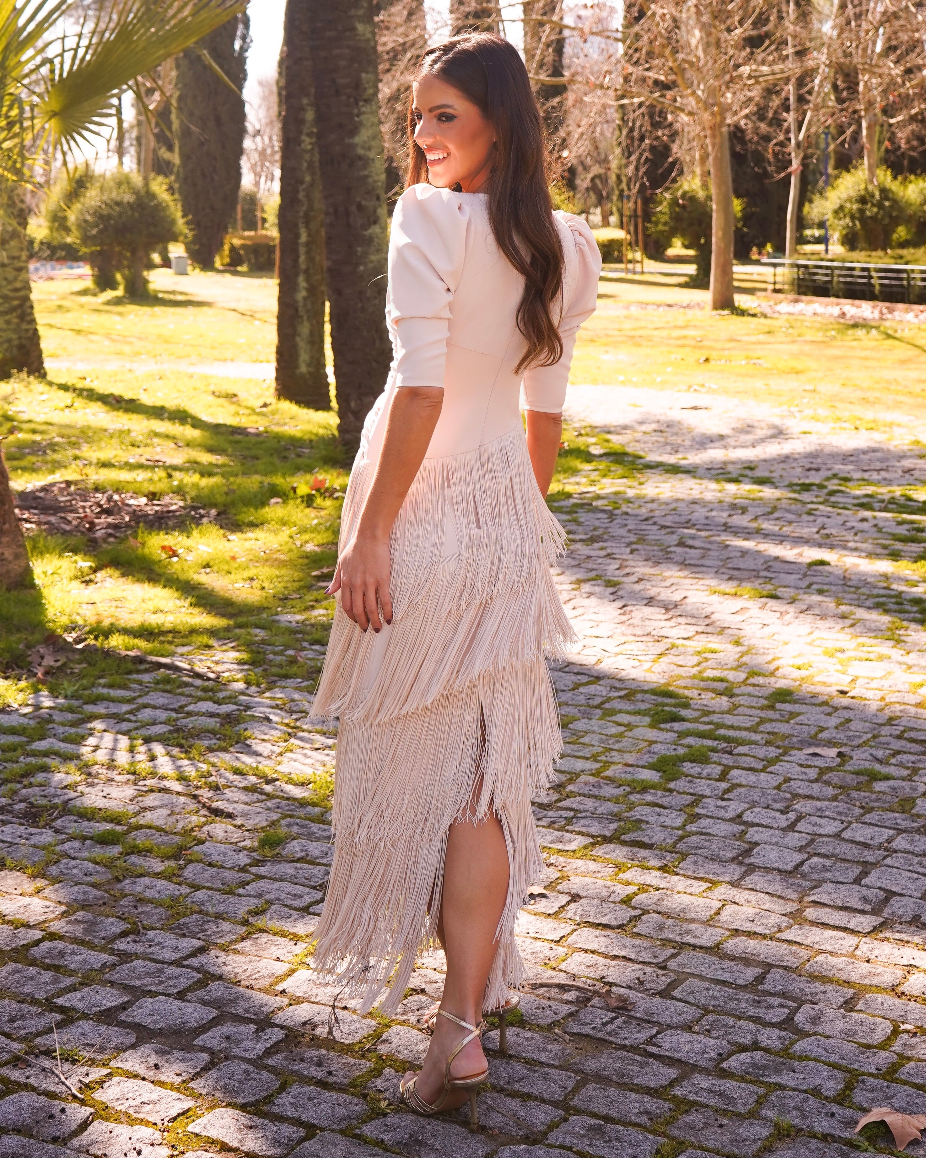 Vestido Cartuja beige