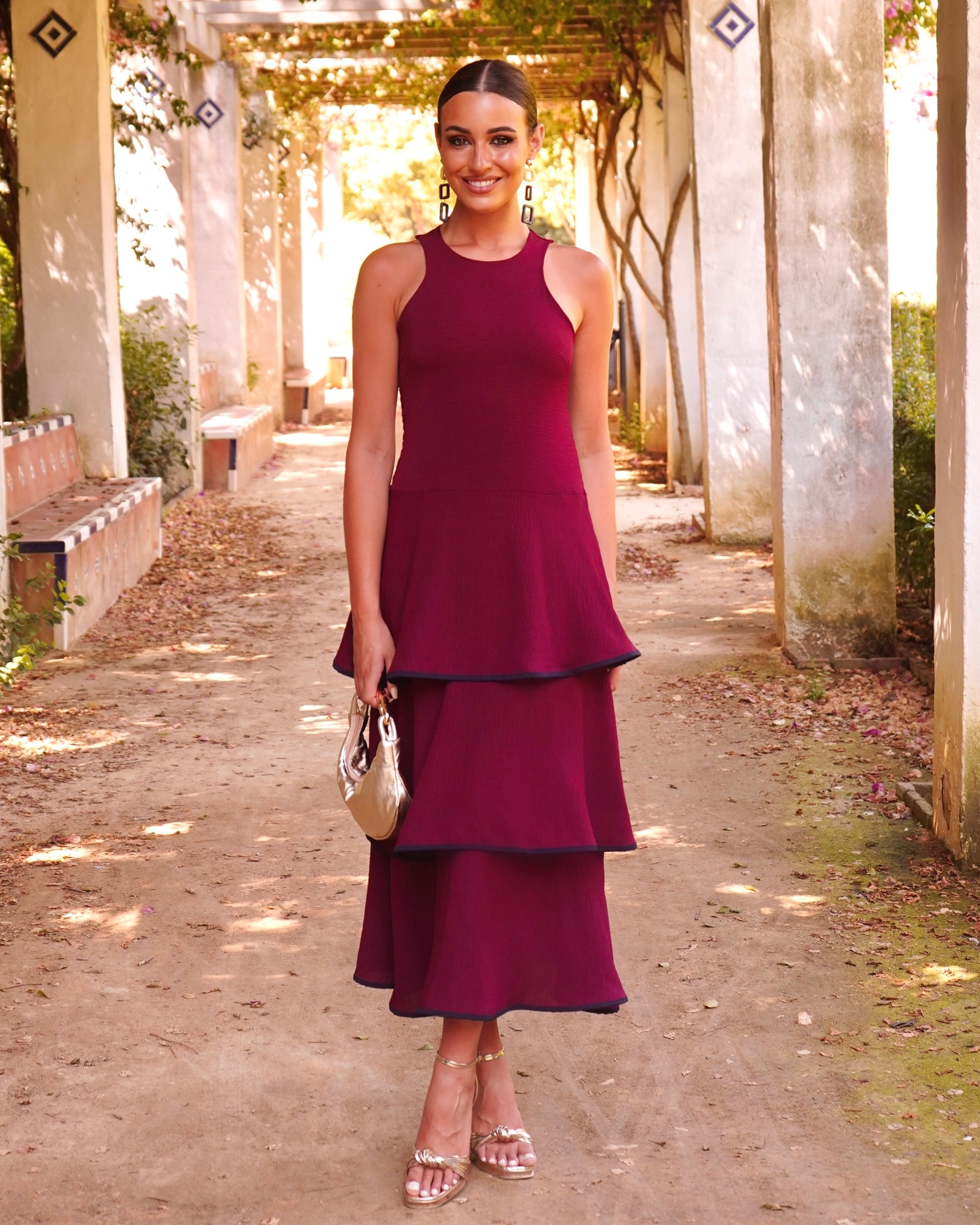 Vestido Giorgia Burdeos