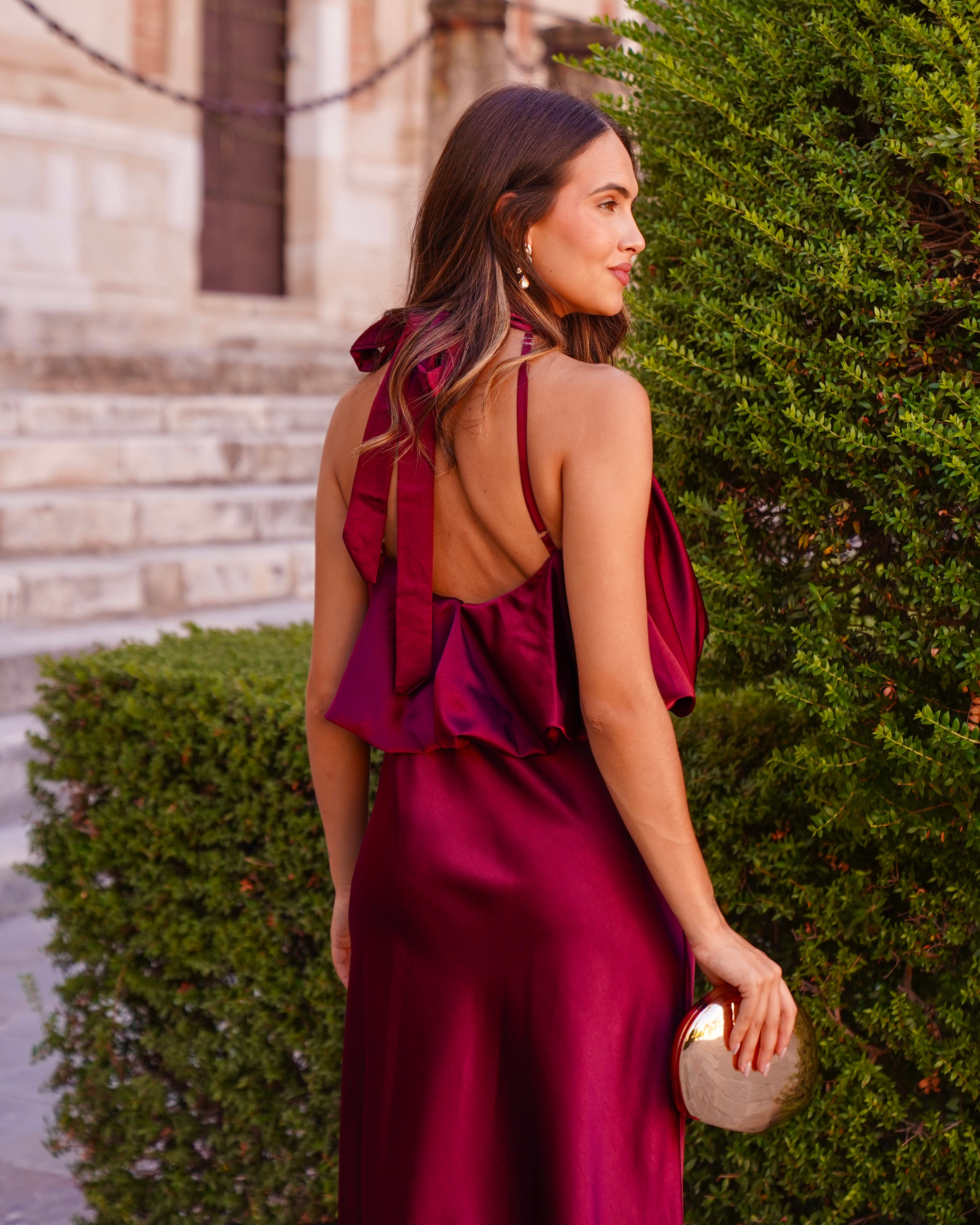 Vestido Priscilla Burdeos