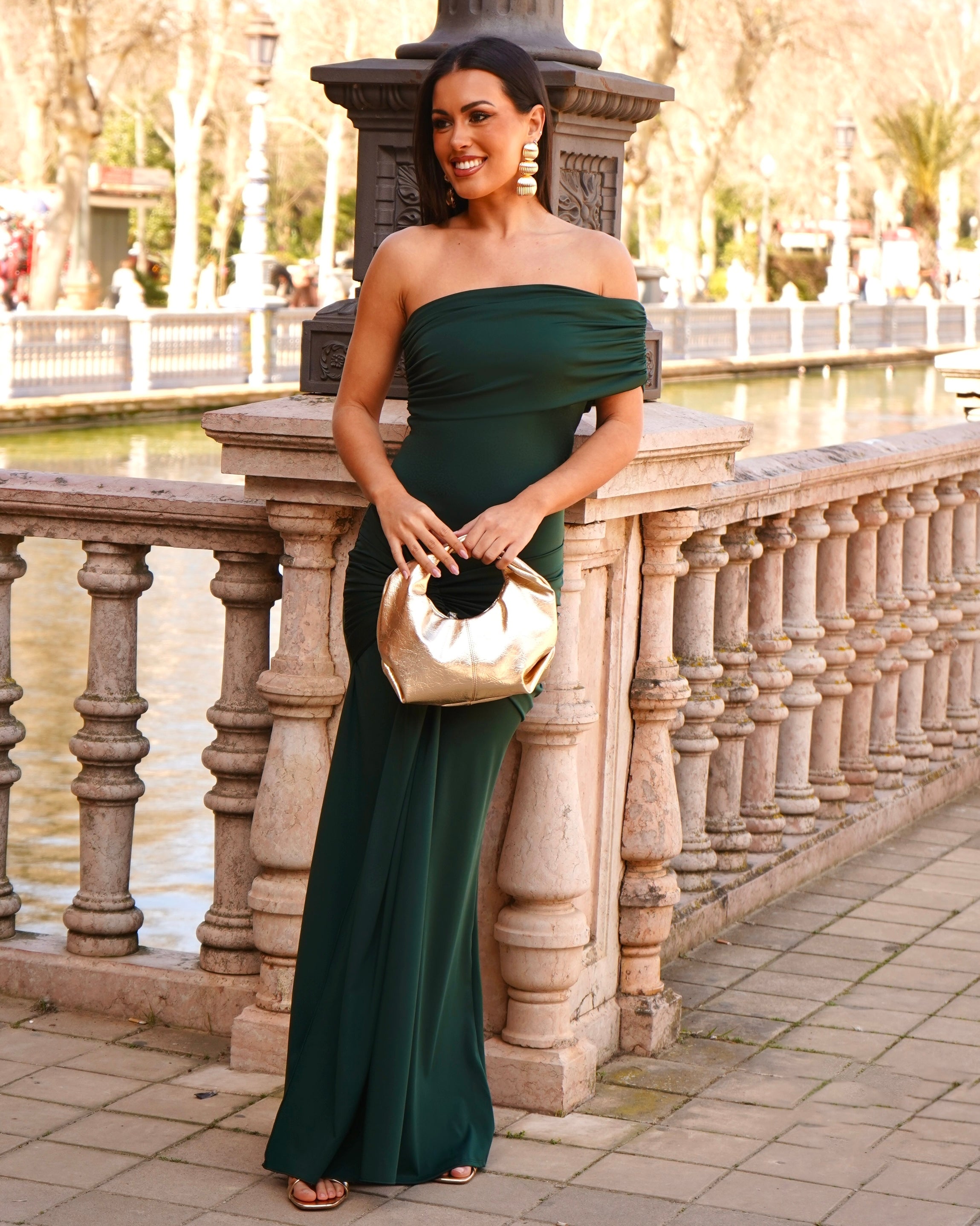 Vestido Olimpia Verdoso