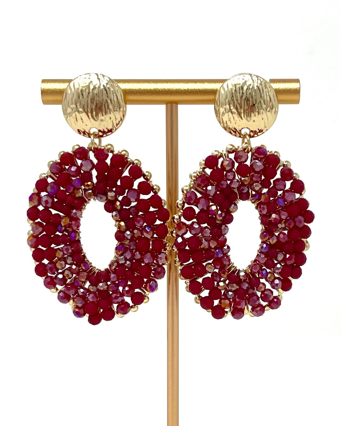 Pendientes Gala Granate