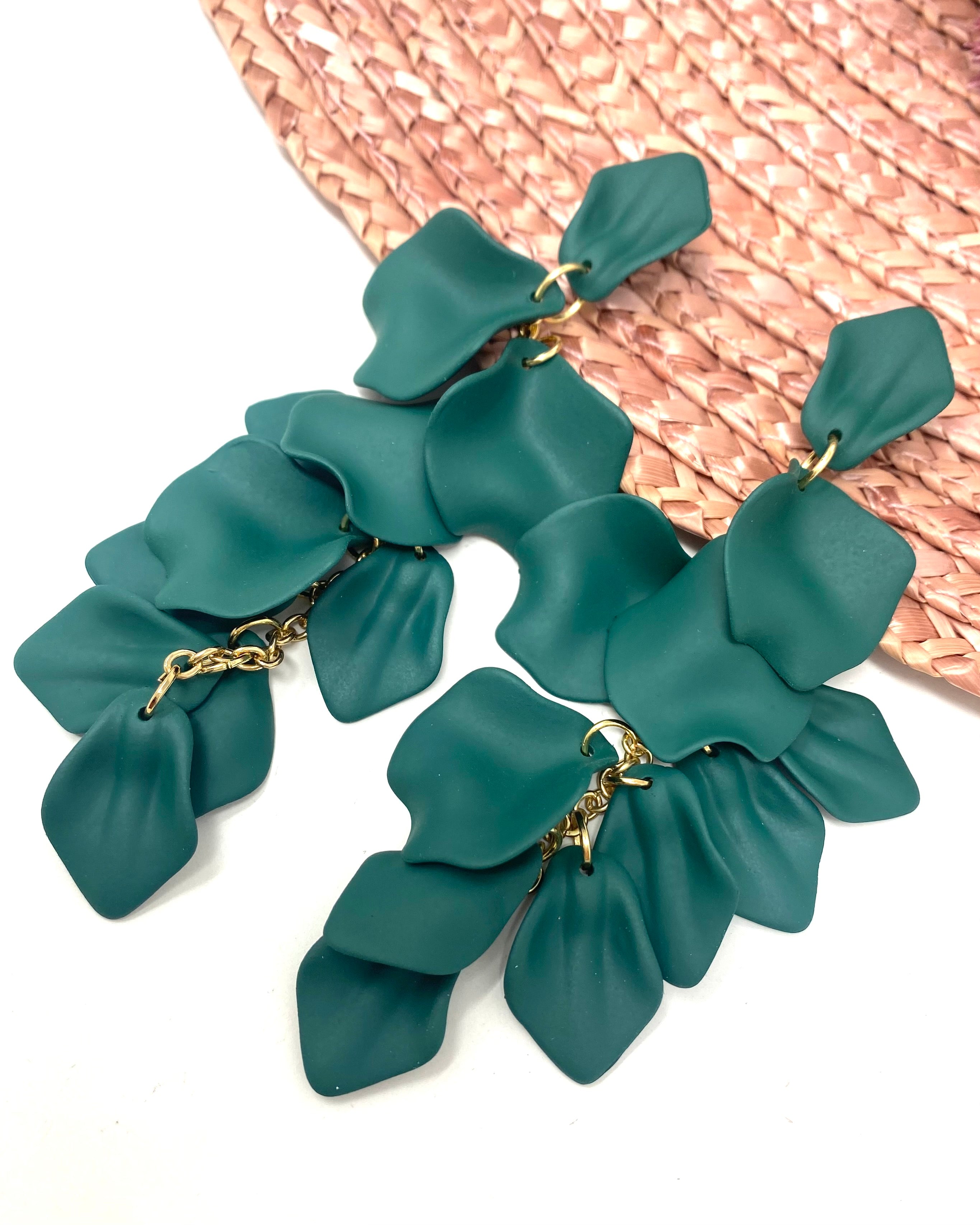 Pendientes Berta verdosos